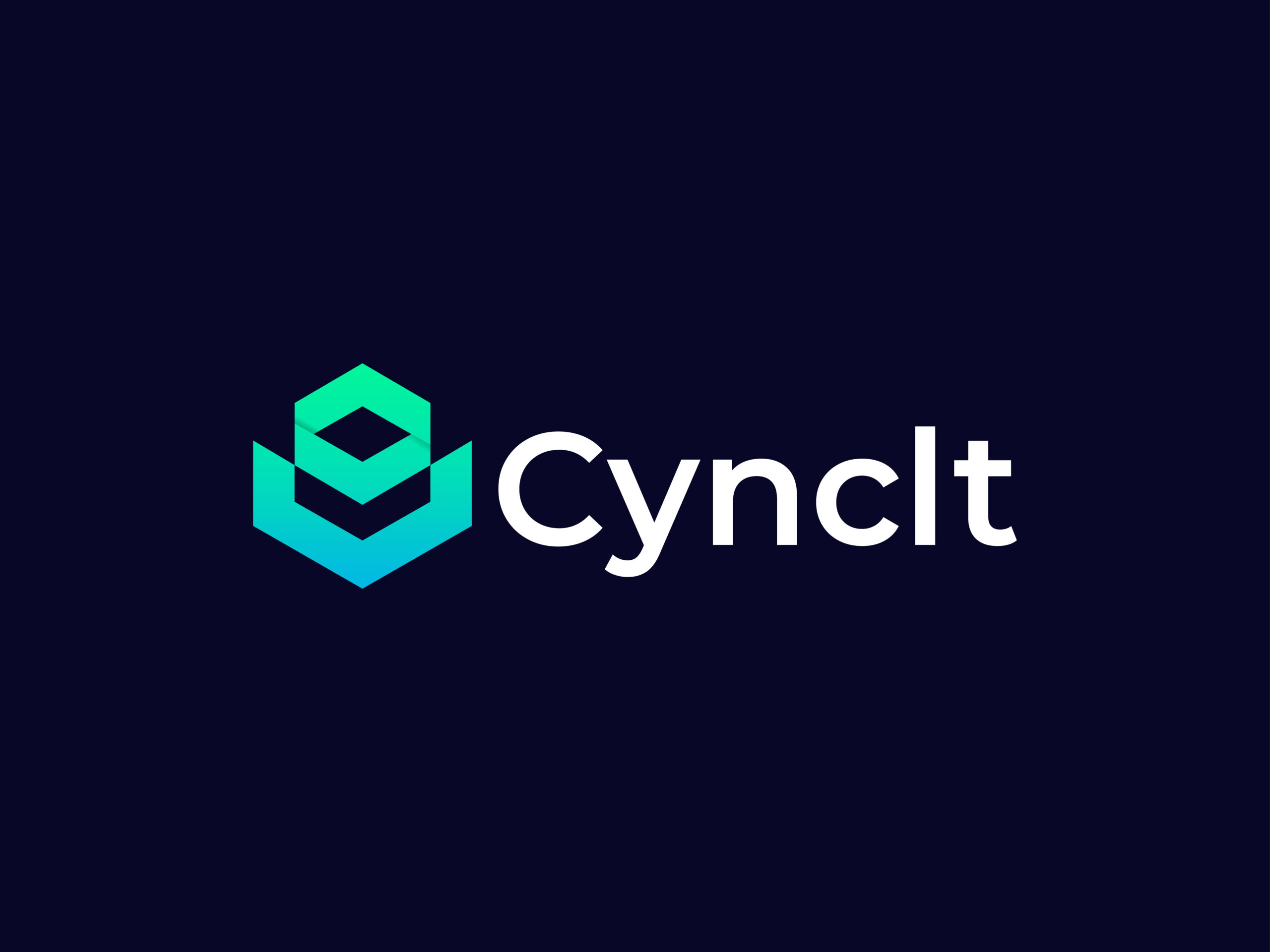 Modern minimalist website logo design - cynlt logo