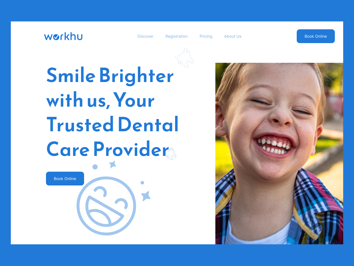 dental clinic website ui design
